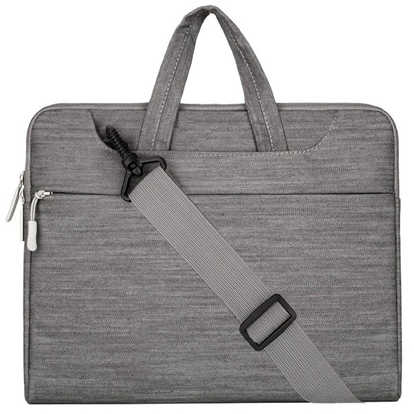 Laptop Shoulder Bag / Briefcase, Denim Fabric 