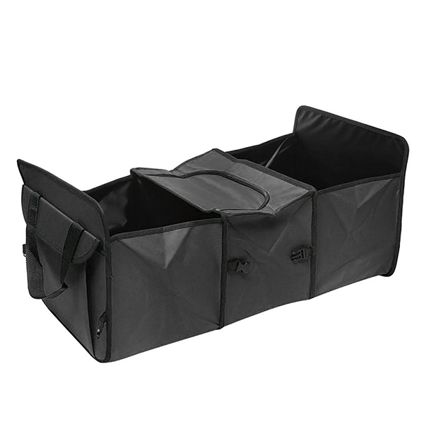 3-Compartments Storage Basket Car Trunk Organi