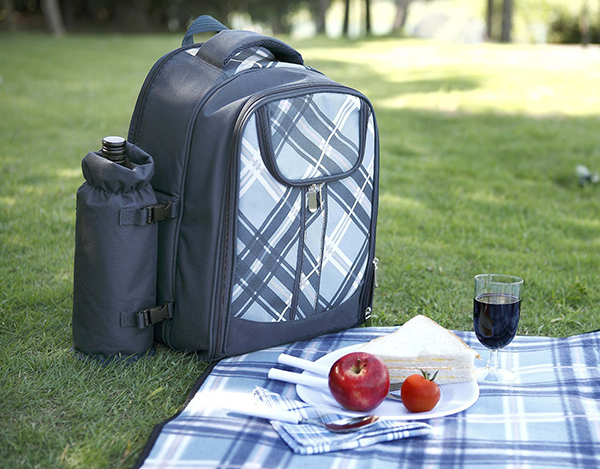 4 person picnic backpack with blanket-4