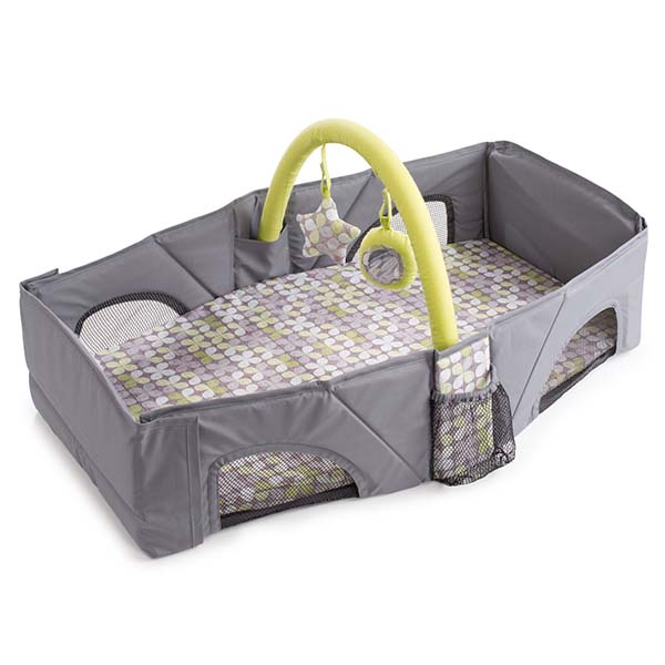 Upgraded foldable baby travel bag with removab