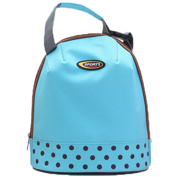 Portable Handle Polka Dot Lunch Cooler Bag Sup