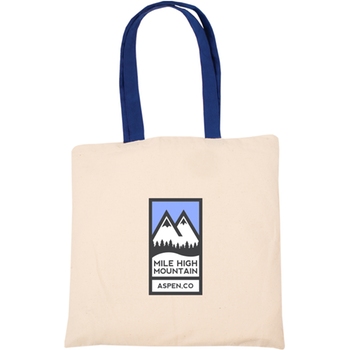 MTT24 Full Color Economy Cotton Grocery Logo Tote Bag