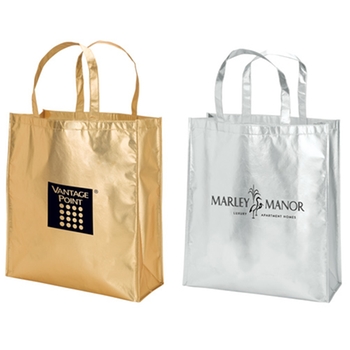 MTT30 Metallic Fashion Logo Tote Bag